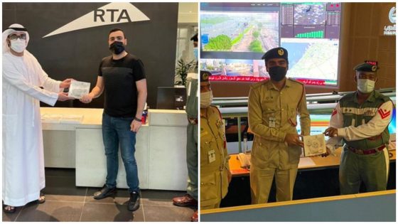 Dubai Police Surprises Their Frontline Workers With Sweets for Eid
