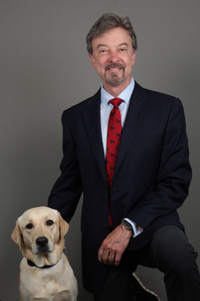 Buffy with her ownder and Hospital's CEO, Bob Meade