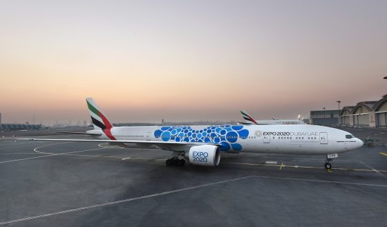 Make Sure to Spot the Emirates Plane With the Expo 2020 Livery Fly Over Sheikh Zayed Road!